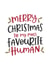 Favourite Human Christmas Card created by Abbie Imagine