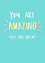 Keep up being amazing card created by STUDIO THIRTY TWO