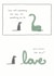 Cute Comic Anniversary Card / Valentines Day Card - Snake - Love Isn't Something You Say, It's Something You Do created by Redback Cards