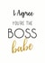 bossbabe boss Card 27479 created by The Monochrome Bow
