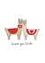 Cute Llama Anniversary Card / Valentines Day Card - Llove You Llots created by Andrea Lauren