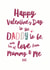 Daddy To Be Valentine's Day Card created by Sweetlove Press
