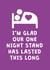 Cheeky Valentines Day Card - I'm Glad Our One Night Stand Has Lasted This Long created by Cookie Design