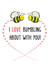 love bee Valentines Day Card 22539 created by Chris Williams