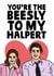 Cute Valentines Day Card - The Office US - You're The Beesly To My Halpert created by Studio Doodles