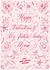 floral botanical Valentines Day Card 22265 created by Leah Chong - Leah Design