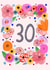 30 Female Birthday Card 9472 created by Hello Hatty