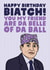Da belle of da ball The Office birthday card - Michael Scott - Prison Mike created by Studio Doodles