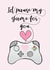 game gaming Valentines Day Card 36001 created by Tori's Little Bubble