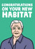 Funny Attenborough New Home Card - David Attenborough - Congratulations On Your New Habitat created by Studio Doodles
