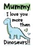 Dinosaurs Mother's Day Card created by The Laughing Sloth