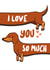 wiener dachschund Valentines Day Card 37752 created by Pugs and Stuffs