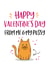 valentines cat Valentines Day Card 38190 created by Beehive Design