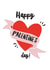 pal palentine's Valentines Day Card 14608 created by Letter V Prints