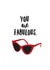 fabulous glasses Love & Friendship Card 14609 created by Letter V Prints