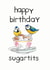 watercoulour birds Birthday Card 14555 created by Blair