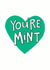 mint youre Thank You Card 31451 created by Sweetpea Print Design