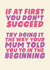 If At First You Don't Succeed - Funny Card For The Mum Who Is Always Right created by Studio Doodles