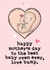 Cute Mothers Day Card - From The Bump - Happy Mother's Day To The Best Baby Oven Ever, Love Bump created by Mrs Best Paper Co.