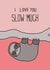 sloth love Anniversary Card 32258 created by Cat Flap Cards