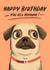 pug dog Card 37753 created by Pugs and Stuffs