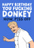 Rude Gordon Ramsay Birthday Card - Fucking Donkey - Hell's Kitchen created by Studio Doodles