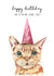 happy attention Birthday Card 8304 created by Dotty Dog Art