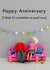 Funny Figurine Anniversary Card - Happy Anniversary I Think It's Sometime Around Now created by Bold & Bright Cards