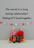 Rude Figurine Anniversary Card - The Secret To A Long Lasting Relationship - Get Shitfaced Together created by Bold & Bright Cards