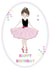 Cute Birthday Card - For Her - Ballerina created by Little Letters with Love