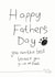 Cute Typography Father's Day Card - Paw Print - From The Dog - You Am The Best Because You Give Me Foods created by Paper Plane