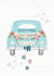 Just married - Mr & Mrs - Classic car - Wedding Card created by Laura Darrington Design Ltd.