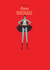 Modern/contemporary Happy Birthday Card, featuring a superhero design. created by Laura Darrington Design Ltd.
