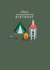 Modern/contemporary Happy Birthday Card, featuring a cool camping design. created by Laura Darrington Design Ltd.