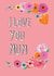 floral flowers Mothers Day Card 31902 created by Hello Hatty