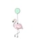 flamingo birthday Card 36782 created by Polly Rose Art & Designs