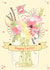 Happy Easter Bunch of Flowers Easter Card created by Little Silverleaf