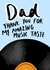 Music Themed Card For Dad created by Studio Yelle