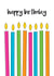 candles flame Birthday Card 15131 created by Tenovus Cancer Care