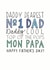 No. 1 Dad Father's Day Card created by Oops a doodle