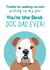 bulldog thanks Fathers Day Card 2267 created by Pet Friendly