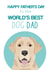 labrador dog Fathers Day Card 2268 created by Pet Friendly