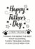 The best a dog could wish for Father's Day card created by Silly Prints