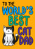 World's best cat Dad Father's Day card created by Doodlecats