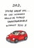 dad car Father's Day Card 9547 created by Cardinky