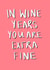 wine years Birthday Card 28481 created by Rachel Storey Illustration