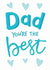 Dad You're The Best - Father's Day / Thank You Card created by Sweetpea Print Design