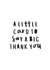Cute Typography Thank You Card - A Little Card To Say A Big Thank You created by Russet and Gray