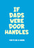 Door handle Father's Day card created by Frankie Whistle