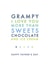 Cute Typography Fathers Day Card - Grampy - I Love You More Than Sweets Chocolate And Ice Cream created by Jodie Gaul & Co